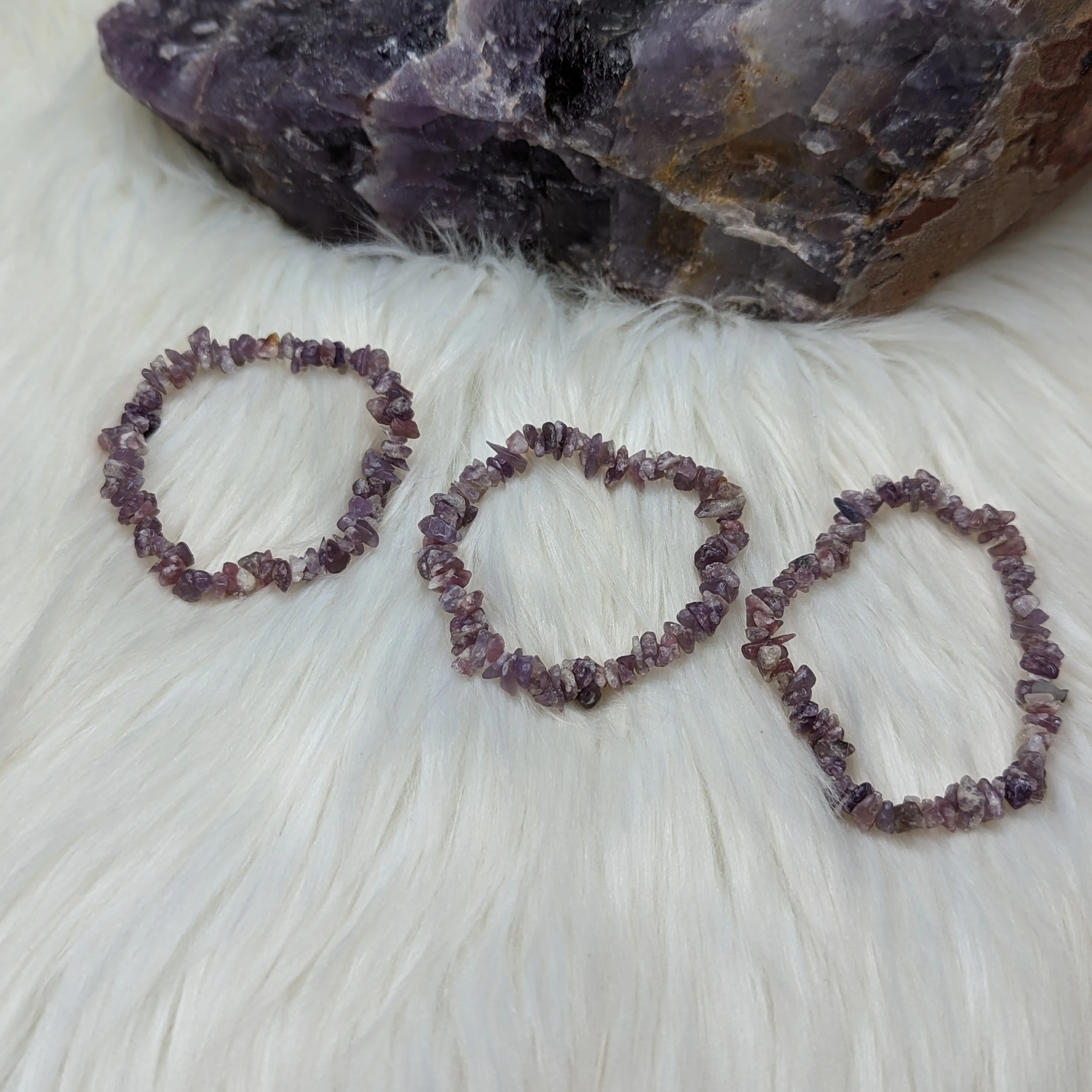 Lepidolite Stretch Bracelet ~Anxiety Support~