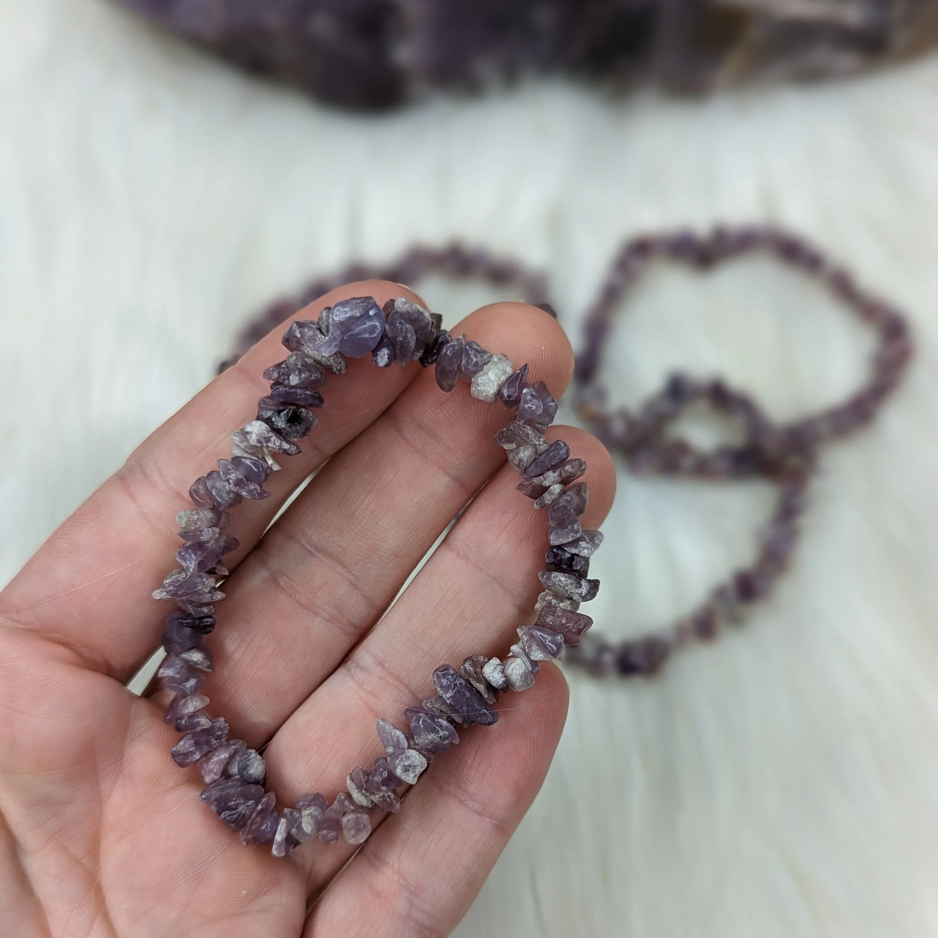 Lepidolite Stretch Bracelet ~Anxiety Support~