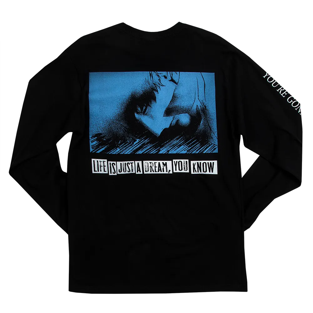 Life Is But A Dream Spike Black Long Sleeve Tee