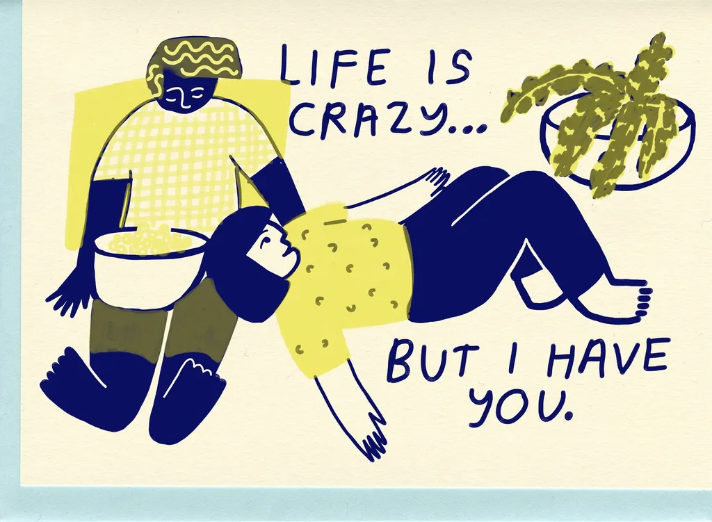 Life is Crazy (Love, Friendship, have you) Card