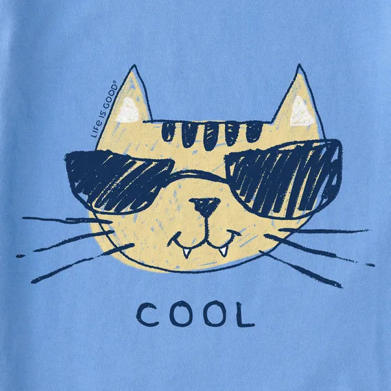 Life is Good Kids' Crusher Tee - Cool Cat