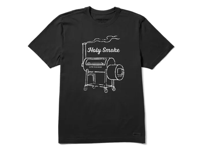 Life is Good Men's Crusher Lite Tee - Holy Smoke Smoker