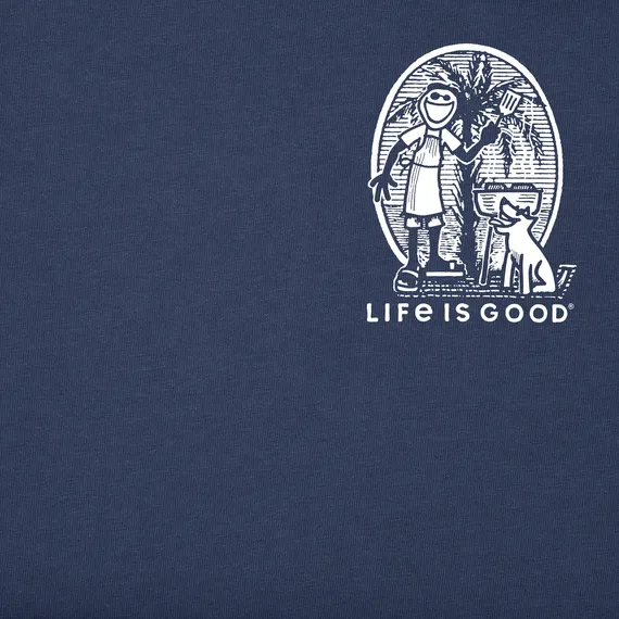 Life is Good Men's Crusher Lite Tee - Retro Chillin' & Grillin'