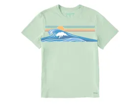 Life is Good Men's Crusher Lite Tee - Wavy Stripes