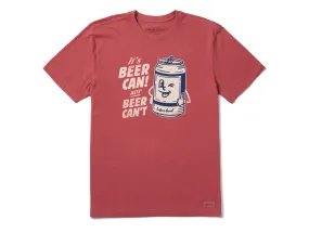 Life is Good Men's Crusher Tee - Matchbook Beer Can