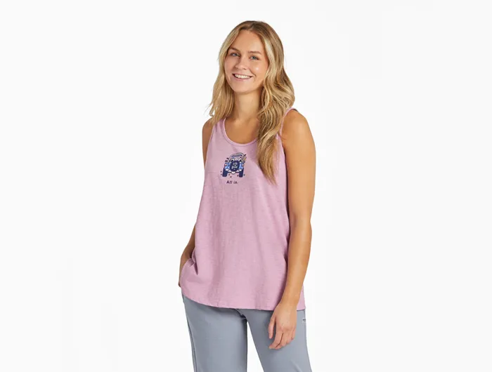 Life is Good Women's Textured Slub Tank - All In ATV