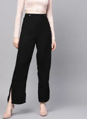 Loose Fir Trouser With Front Slit