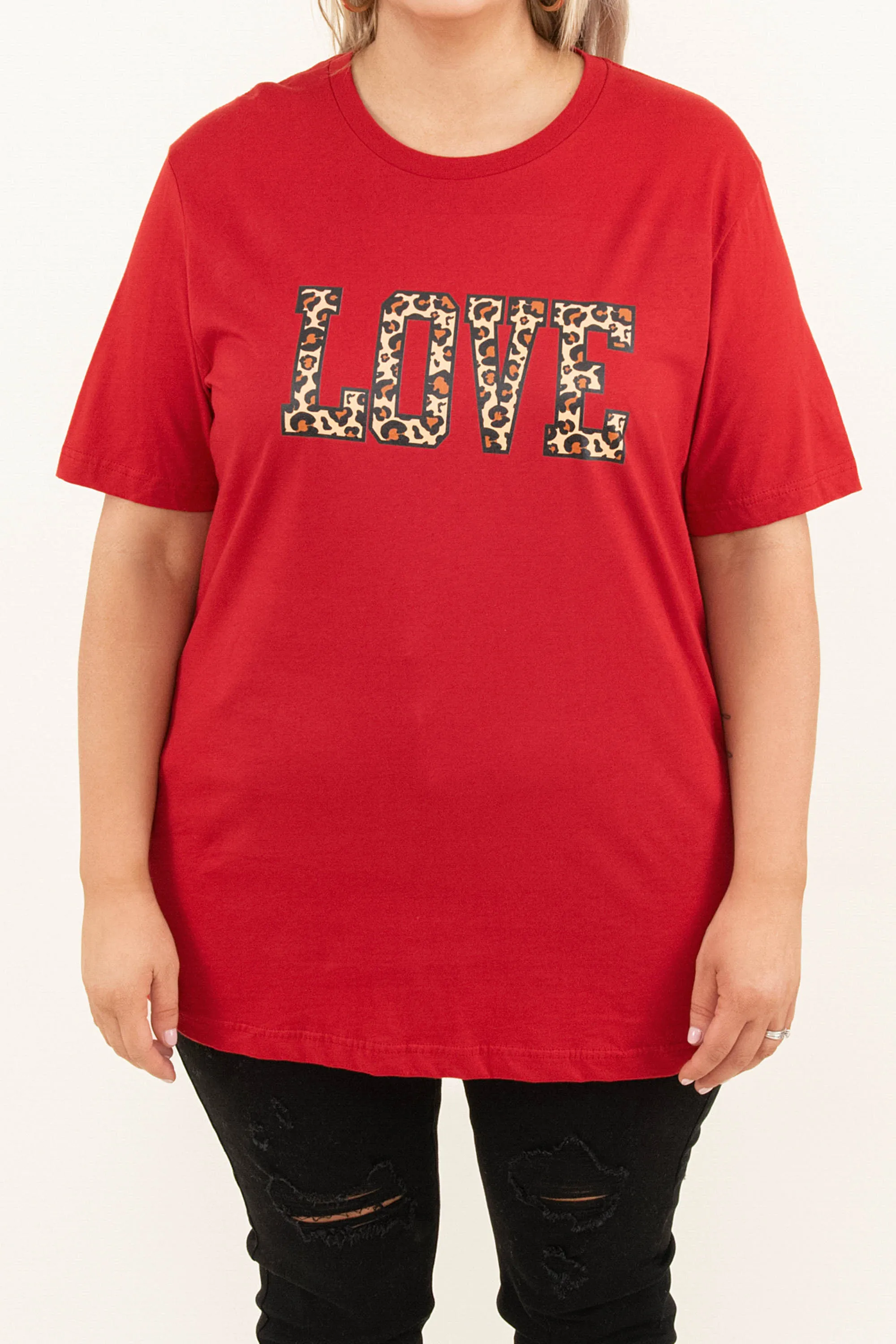 Love Struck Tee, Canvas Red