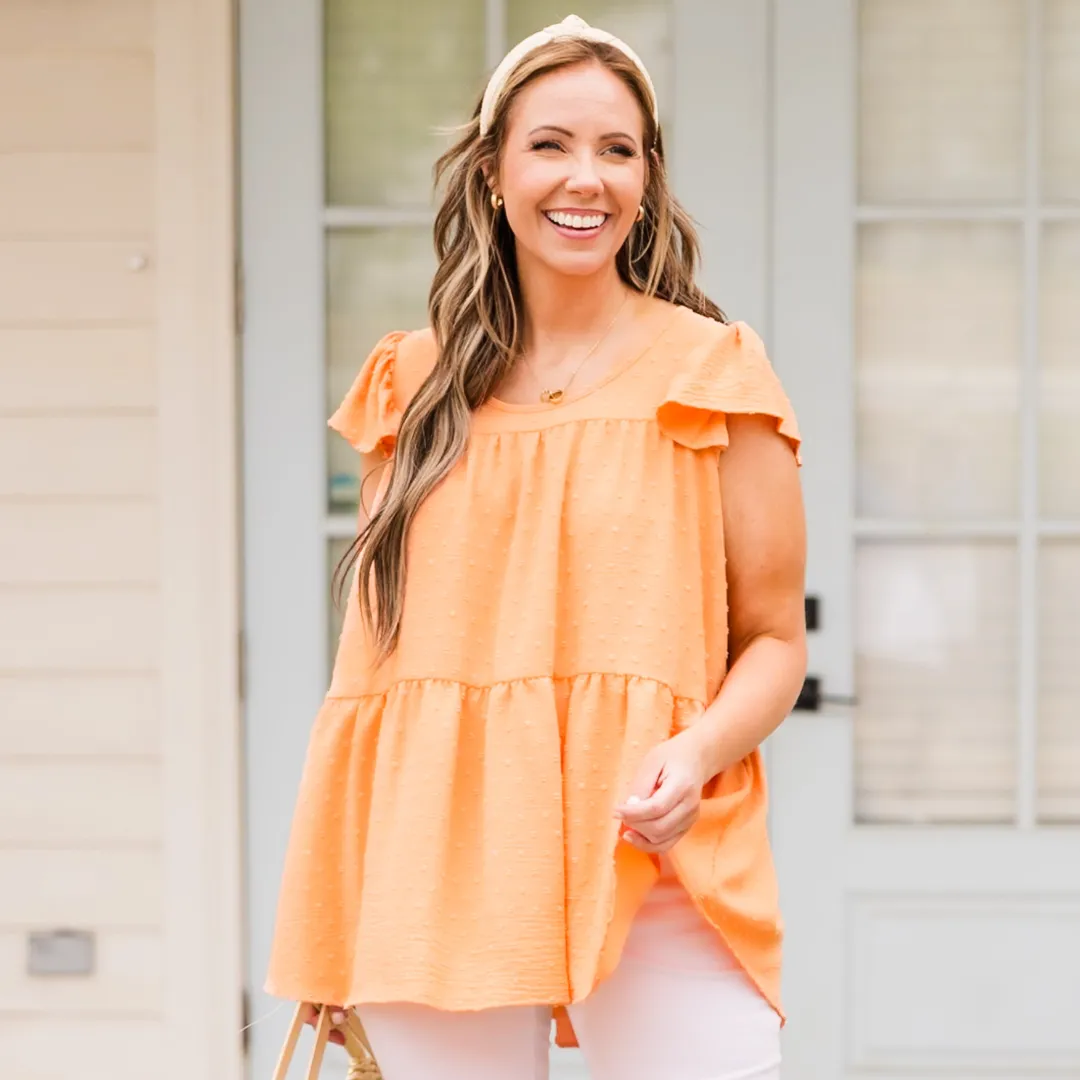 Loving This Life Top, Coral