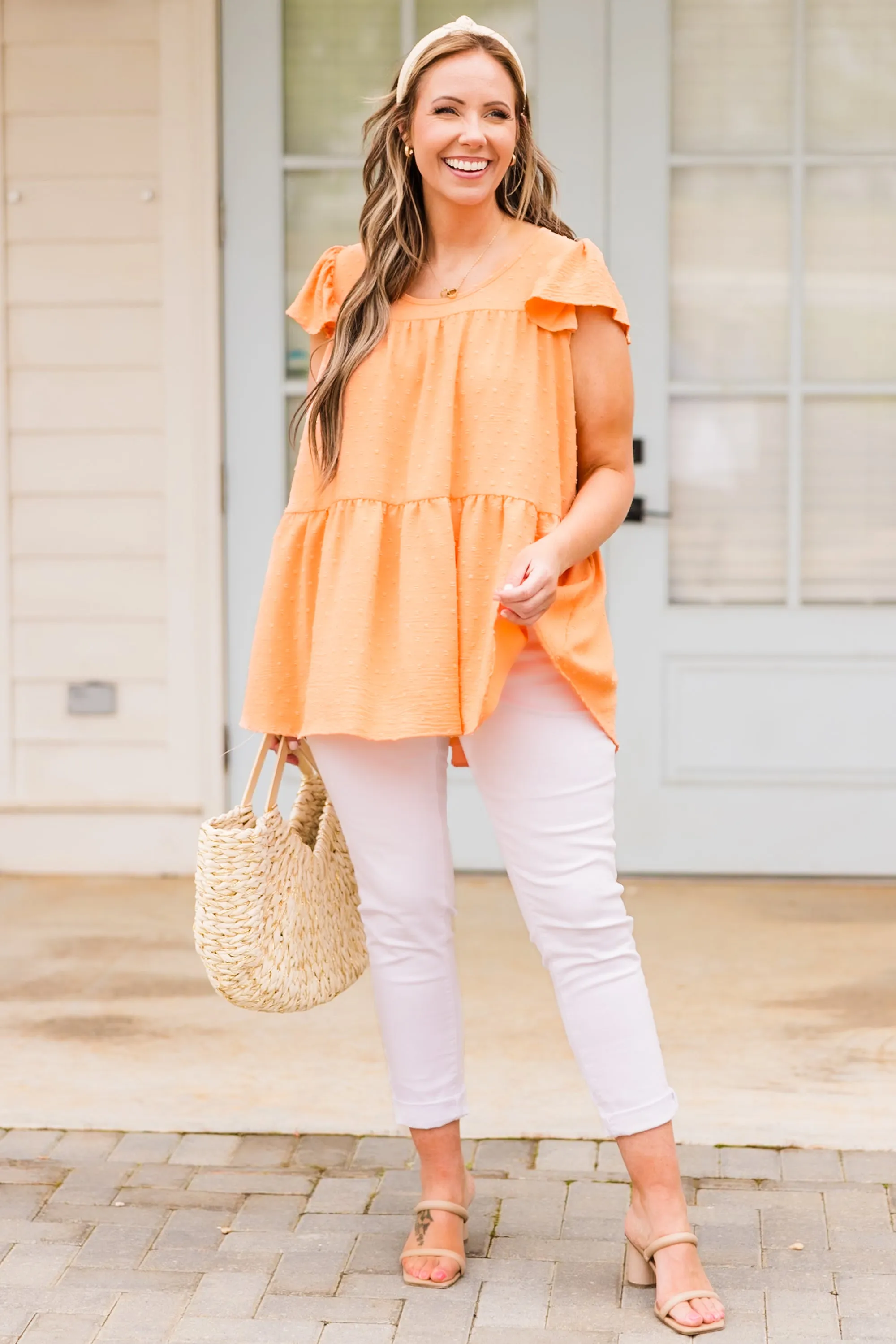 Loving This Life Top, Coral