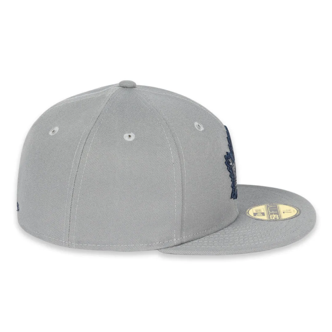 Maple Leafs New Era Men's 59FIFTY Prim Logo Fitted Hat - GREY