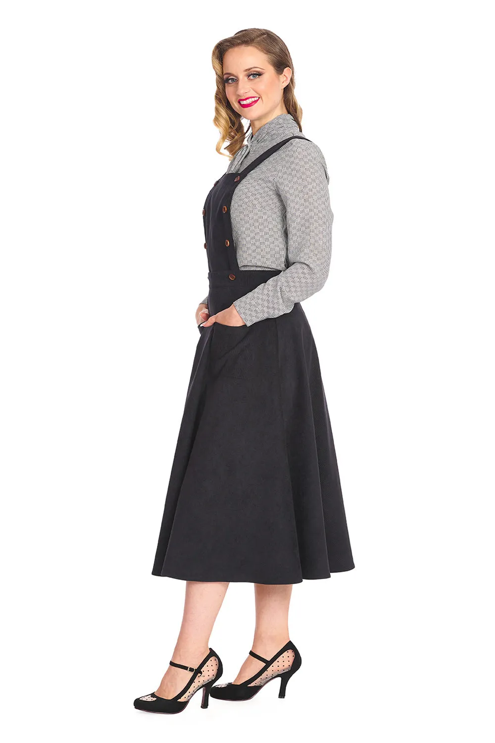 MARY-JANE PINAFORE DRESS