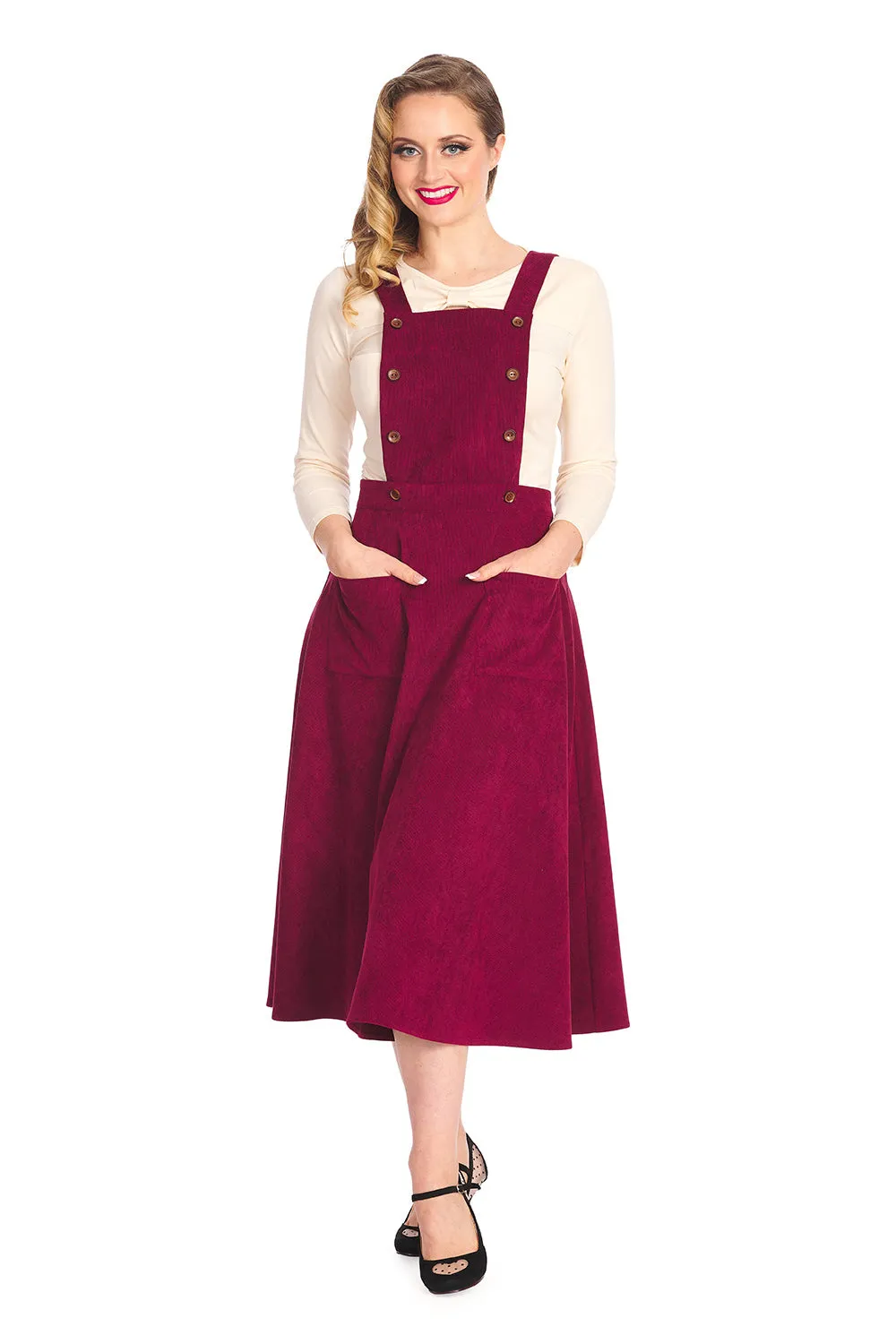 MARY-JANE PINAFORE DRESS