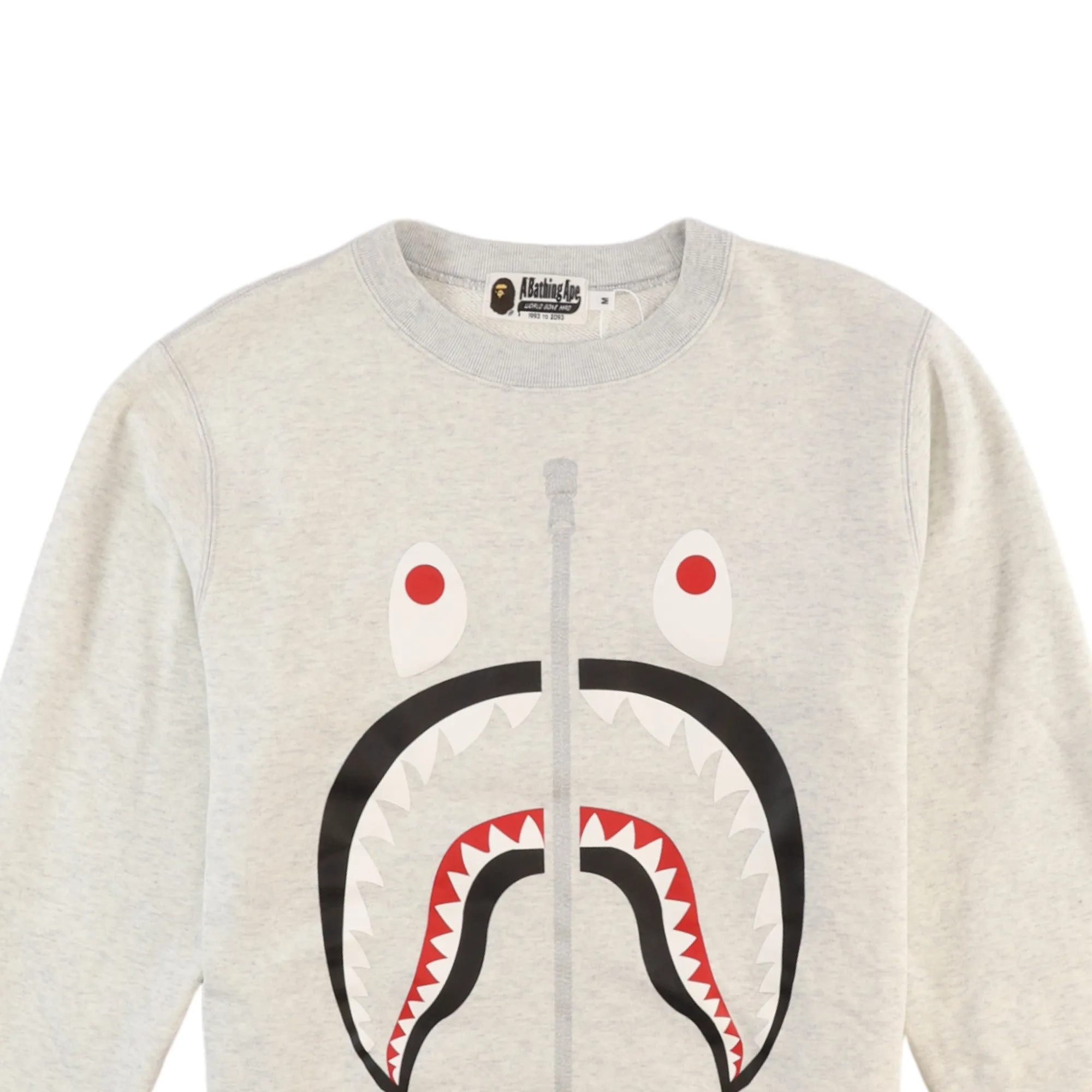 Men's Shark Sweatshirt Grey Size M