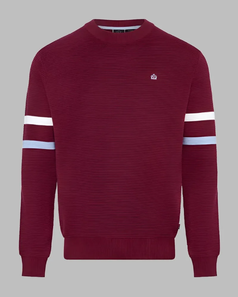 Merc London MEDWAY Crew Top Burgundy