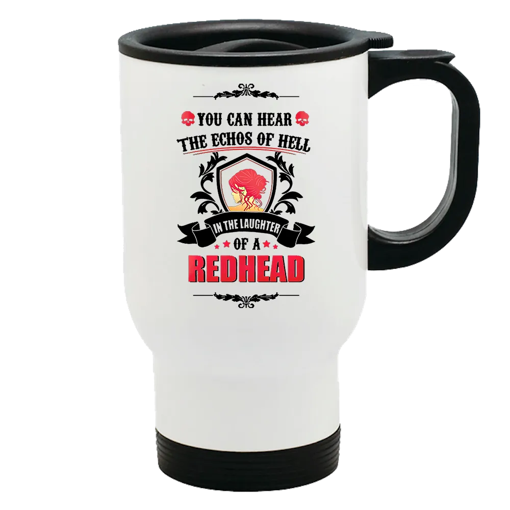 Metal Coffee and Tea Travel Mug Redhead