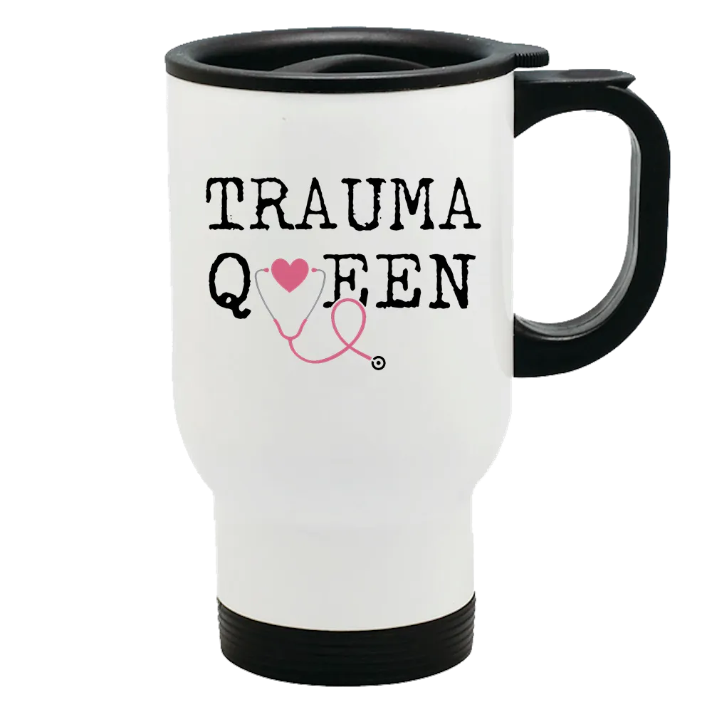 Metal Coffee and Tea Travel Mug Trauma Queen