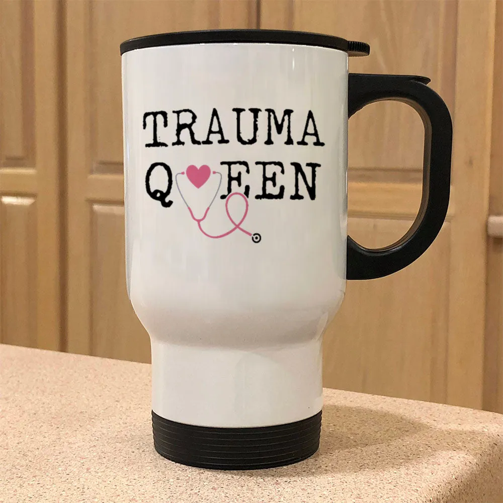 Metal Coffee and Tea Travel Mug Trauma Queen