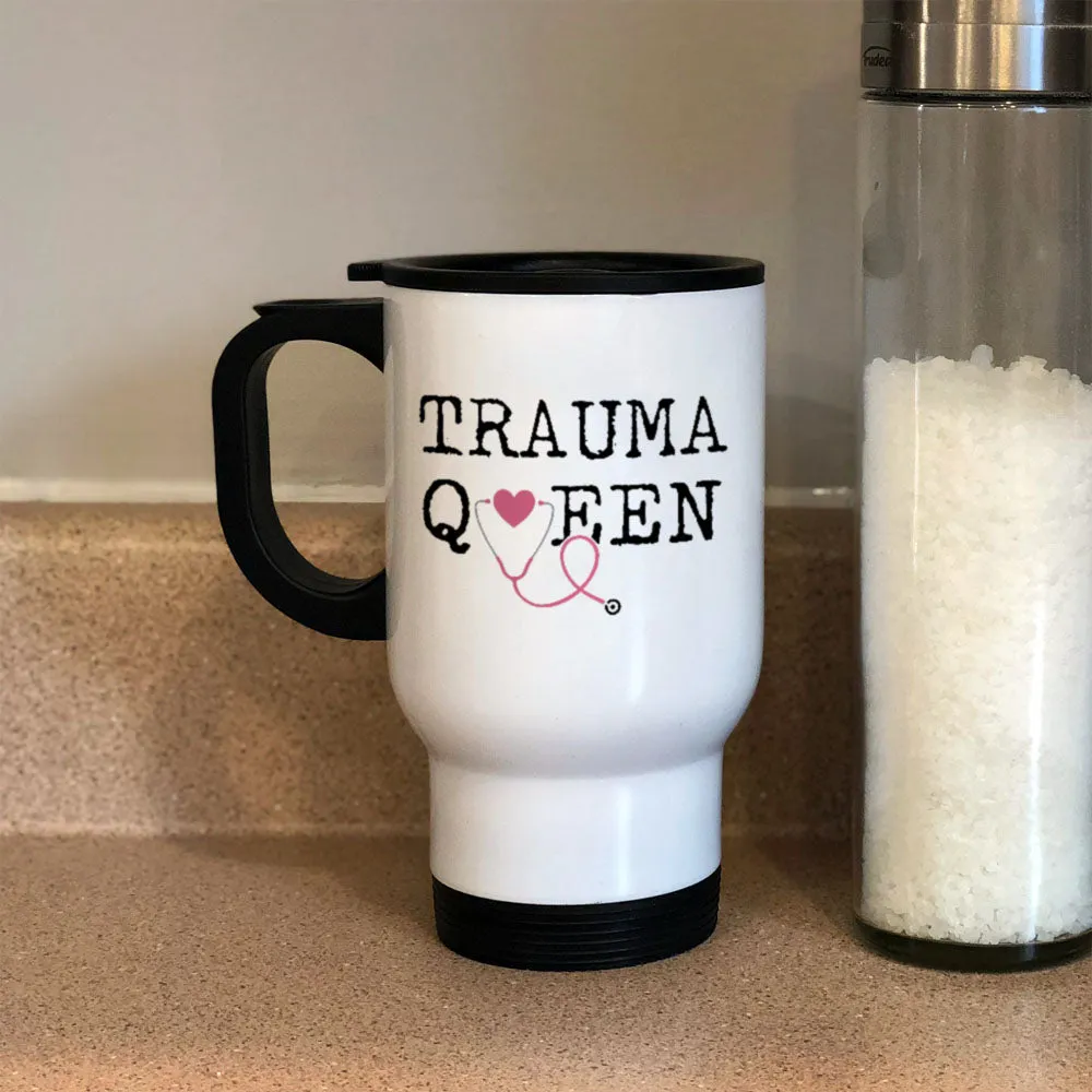 Metal Coffee and Tea Travel Mug Trauma Queen