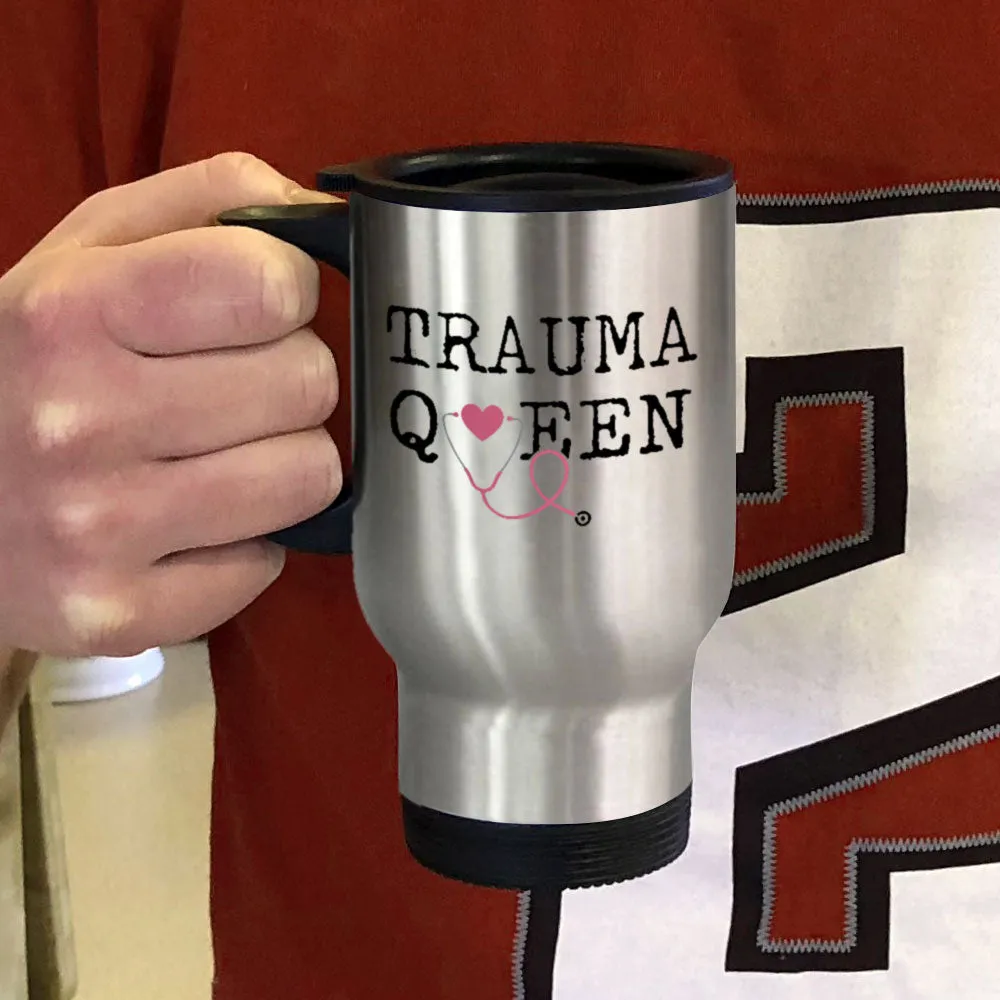 Metal Coffee and Tea Travel Mug Trauma Queen