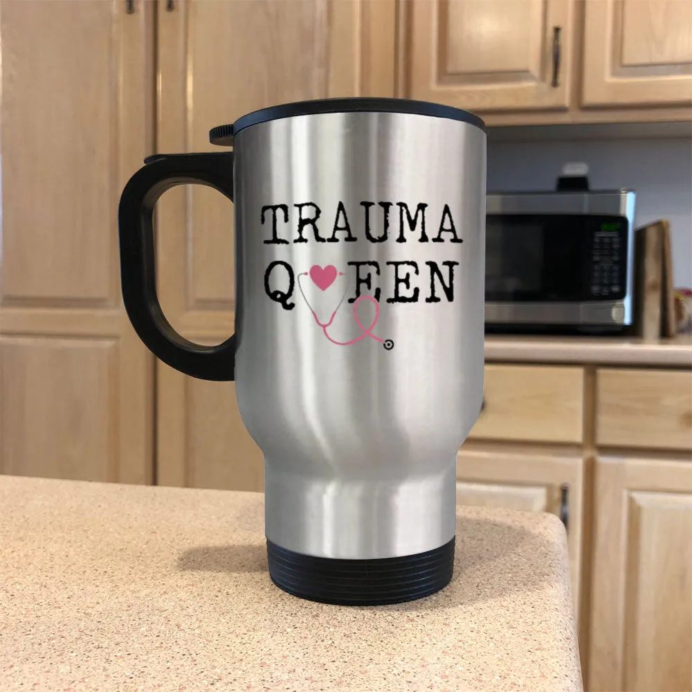 Metal Coffee and Tea Travel Mug Trauma Queen