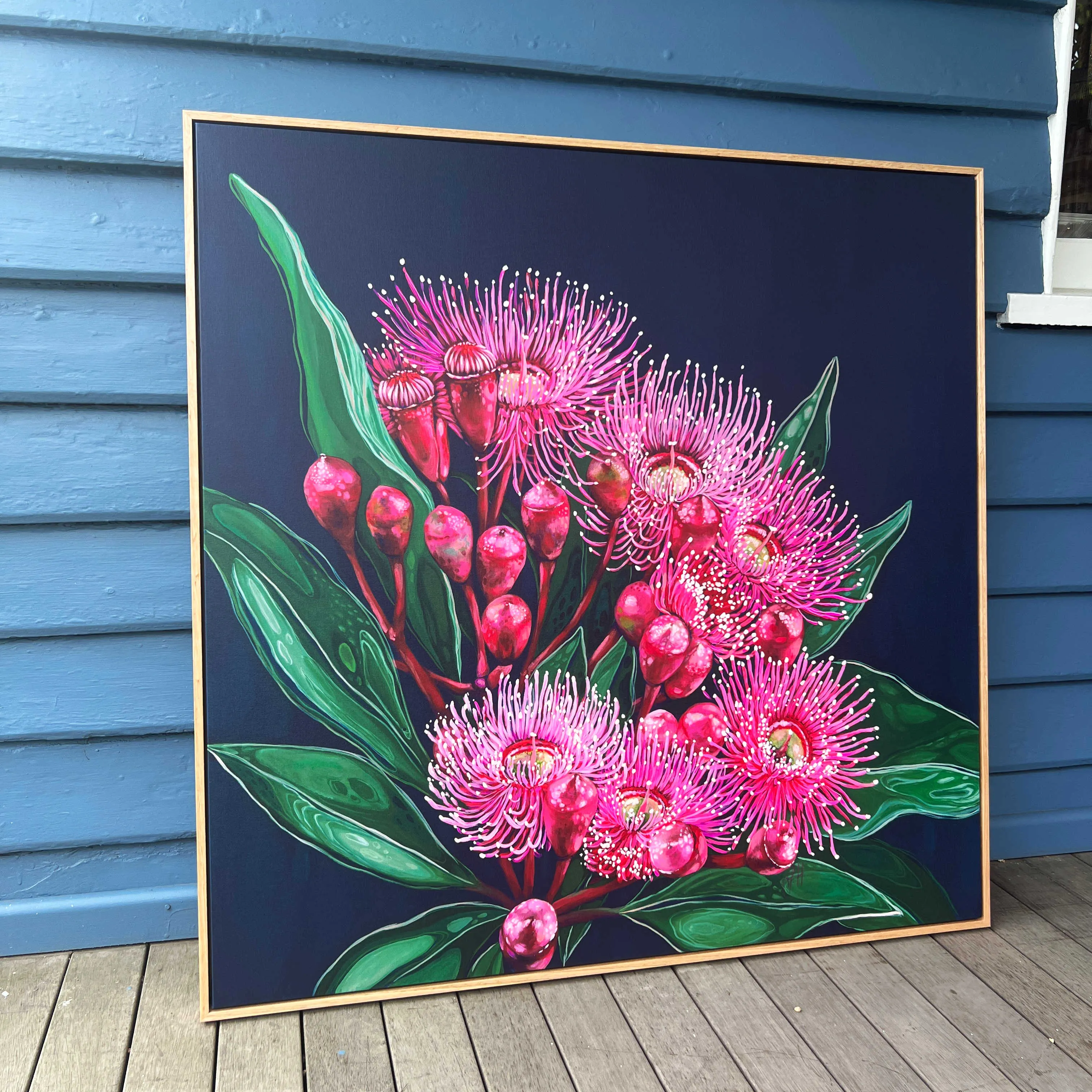 'Midnight Flowering Gum' canvas print