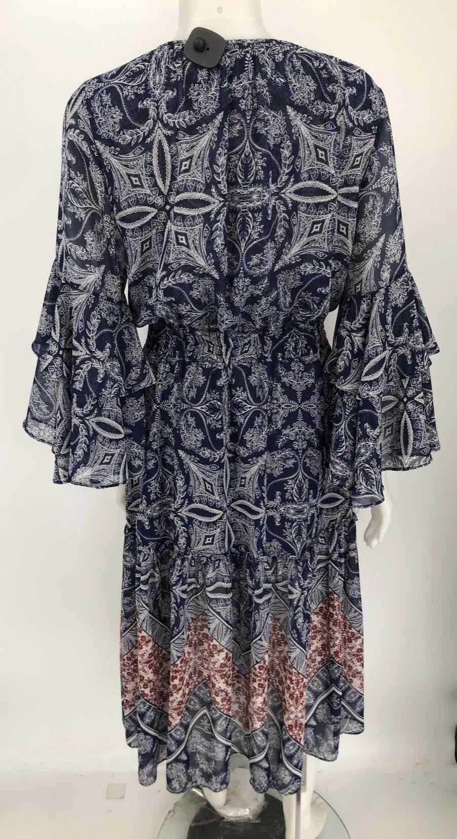 MISA Navy White Paisley Size MEDIUM (M) Dress