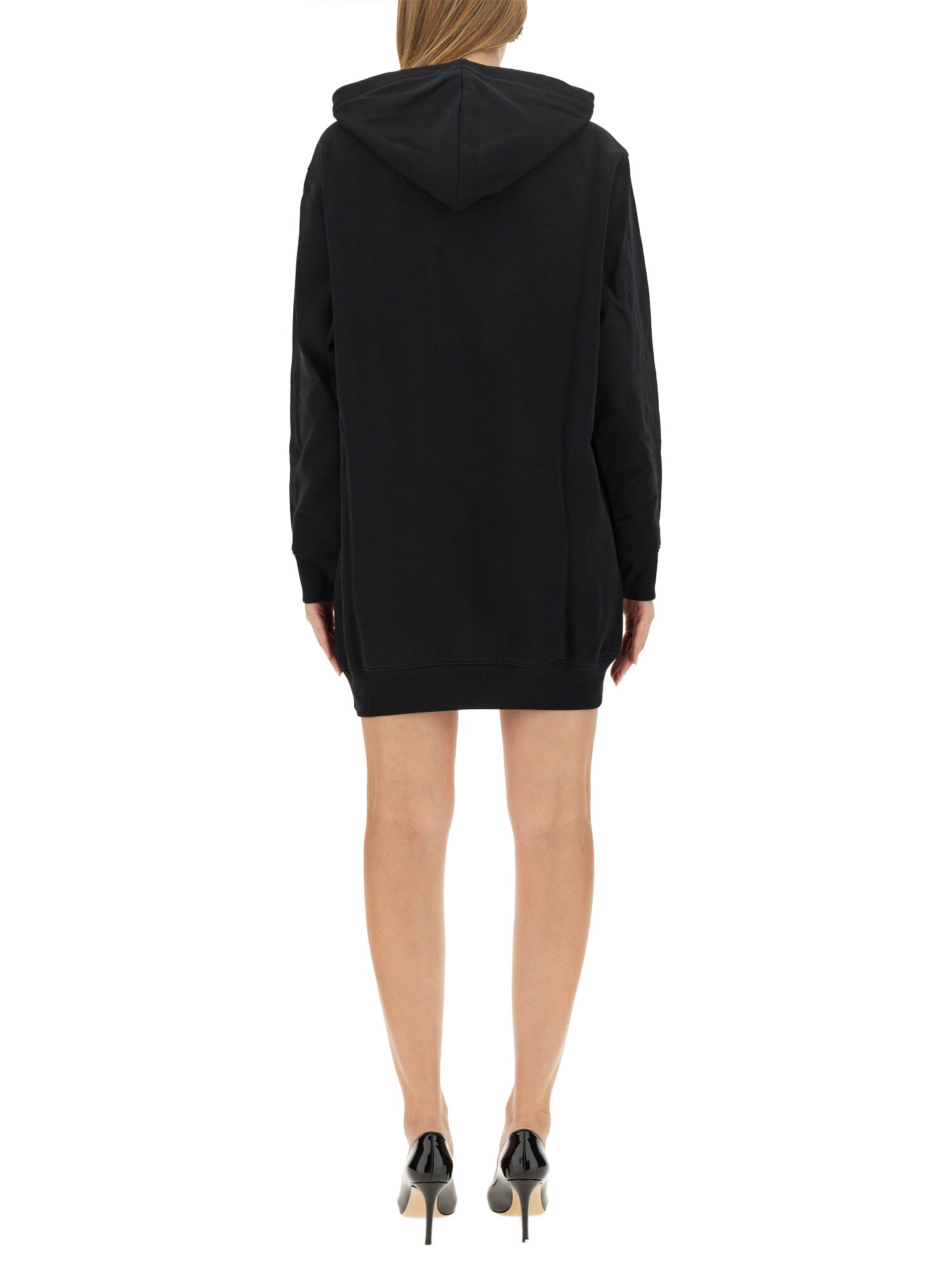 MOSCHINO    COTTON SWEATSHIRT DRESS WITH LOGO