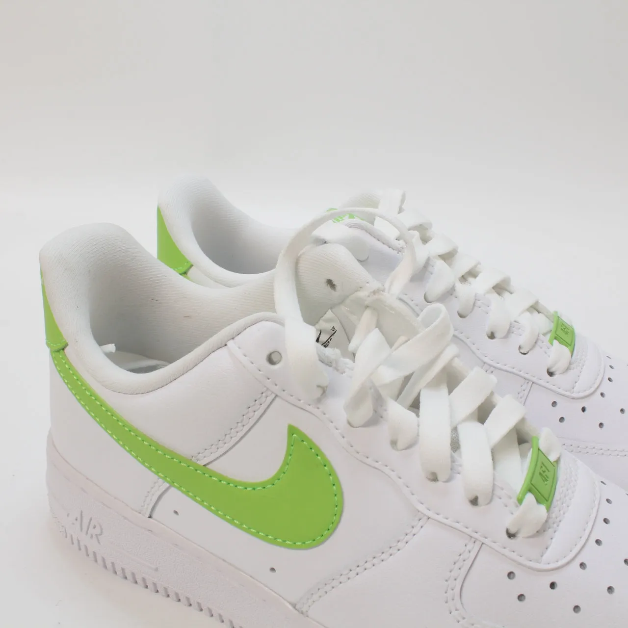 Nike Air Force 1 '07 White Action Green Uk Size 4