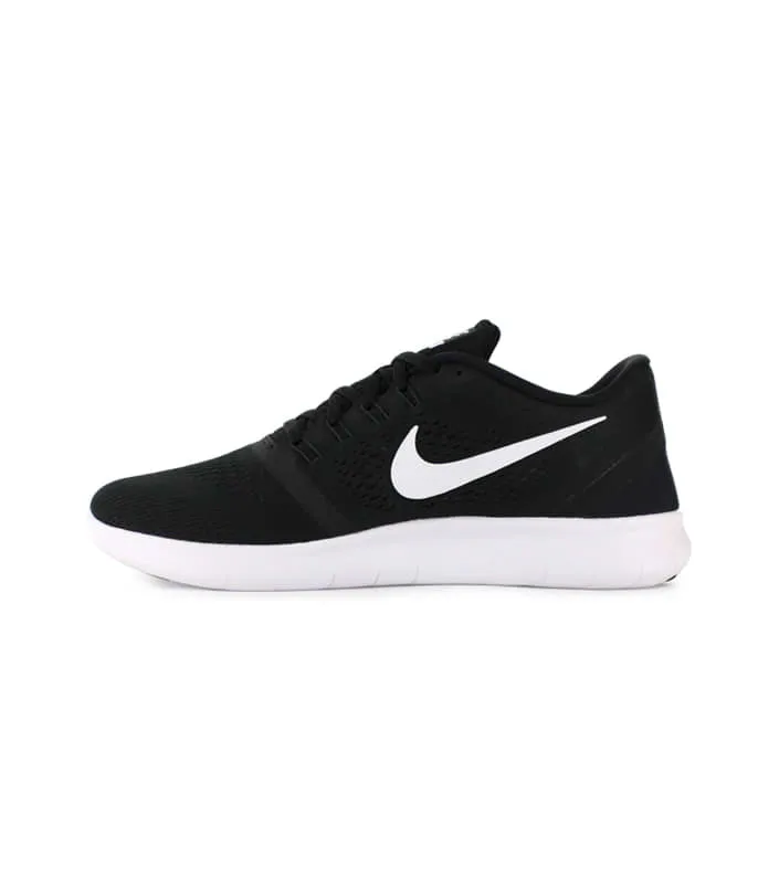 nike free rn womens black white