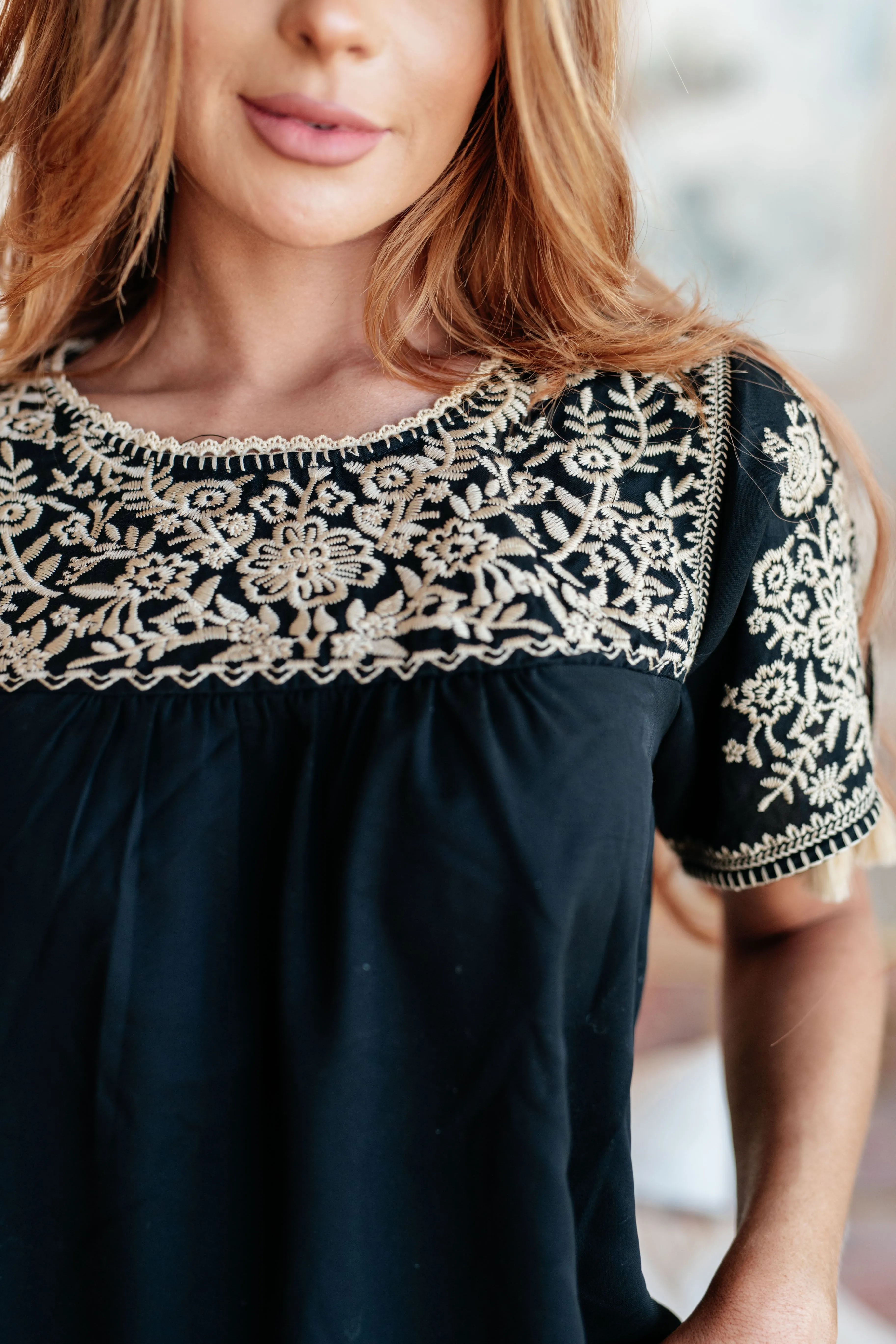 Oaklynn Embroidered Top