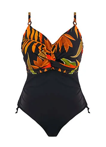 Pichola Underwired Twist Front Swimsuit with Tummy Control by Fantasie | Look Again