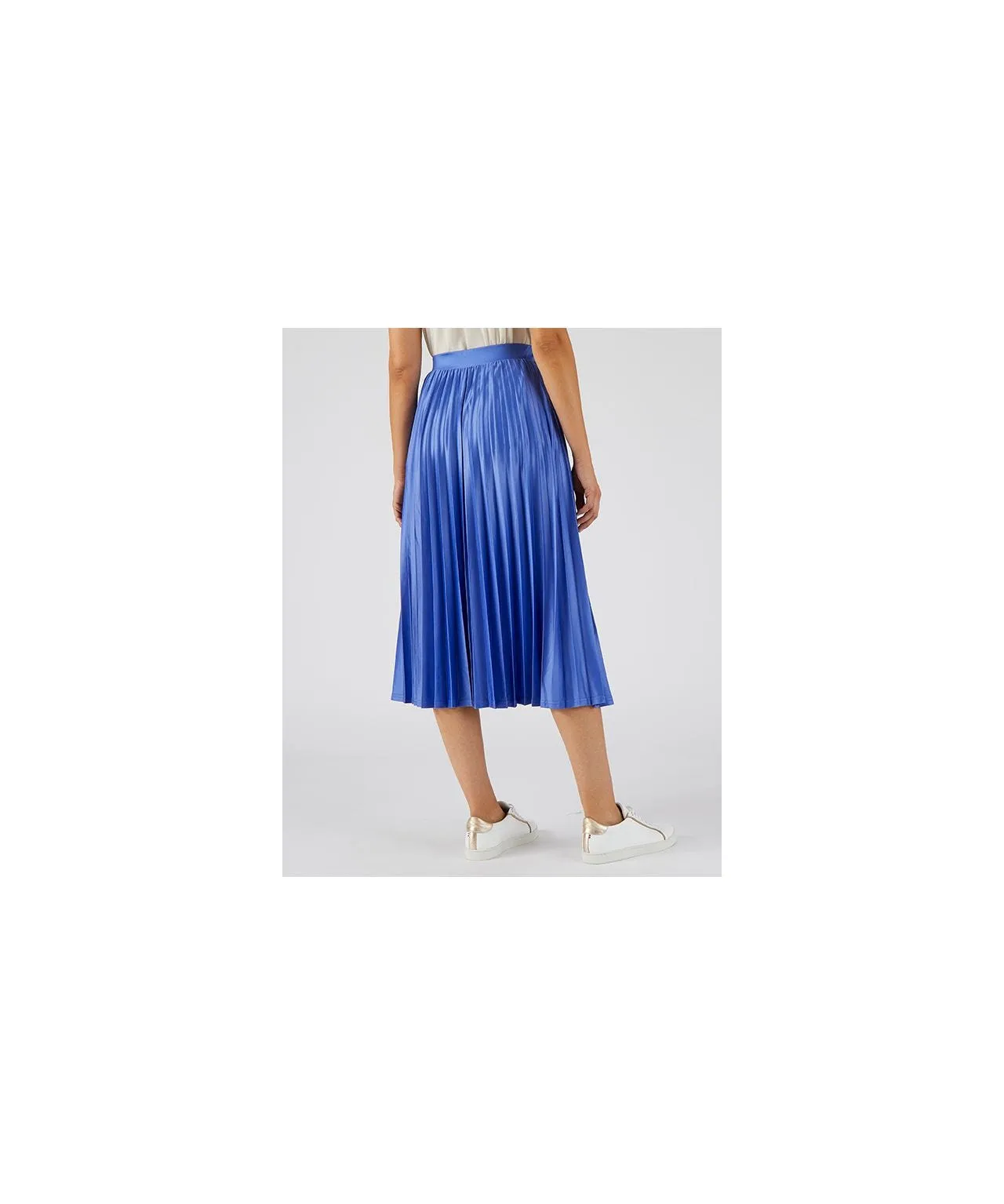 Pleated Jersey Skirt