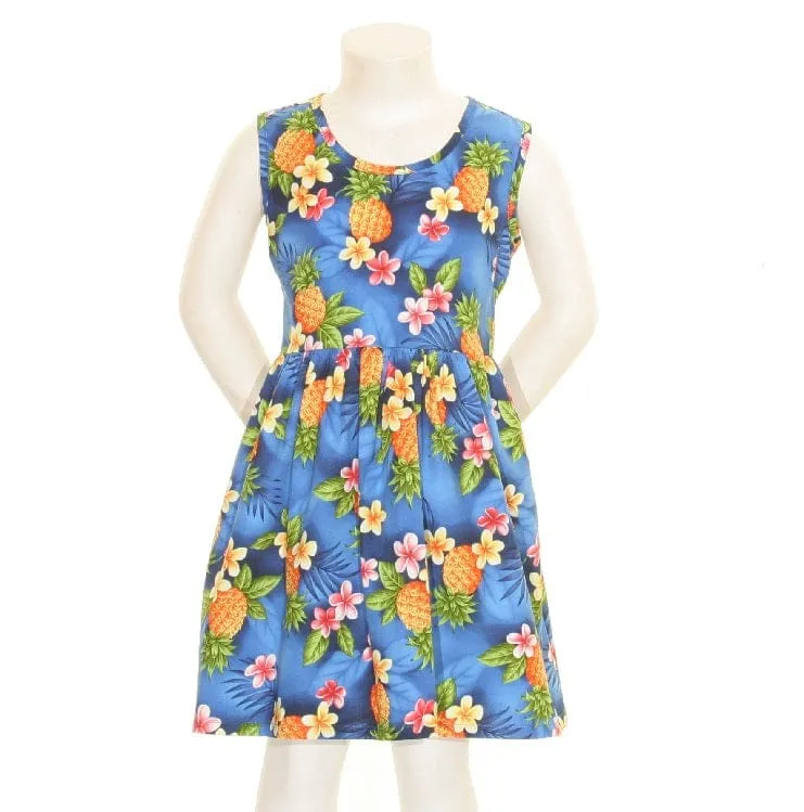 Poipu-Pineapple Girls Dress