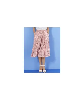 Printed Panelled Skirt