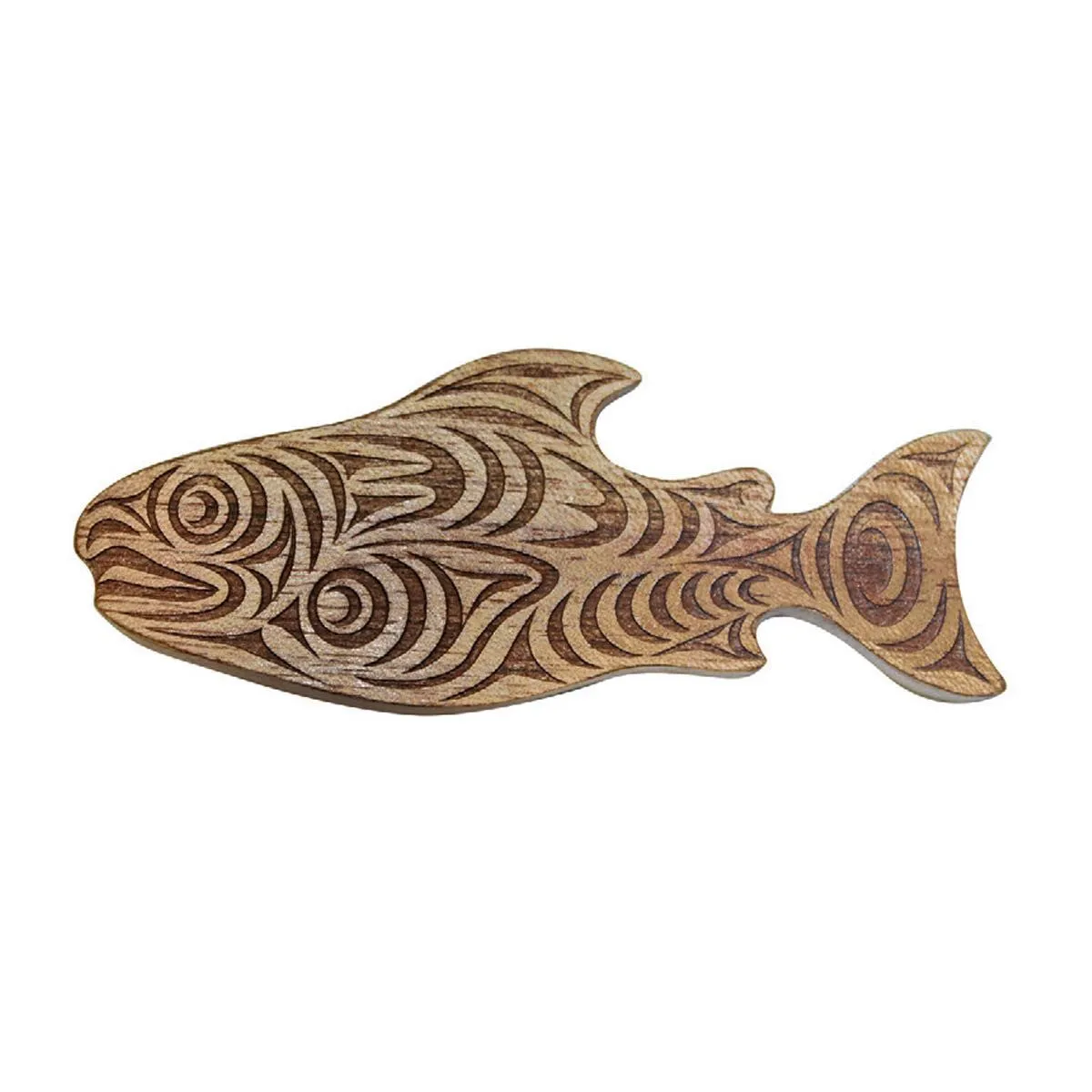 Reclaimed Mahogany Magnet | Salmon by Joe Wilson-Sxwaset