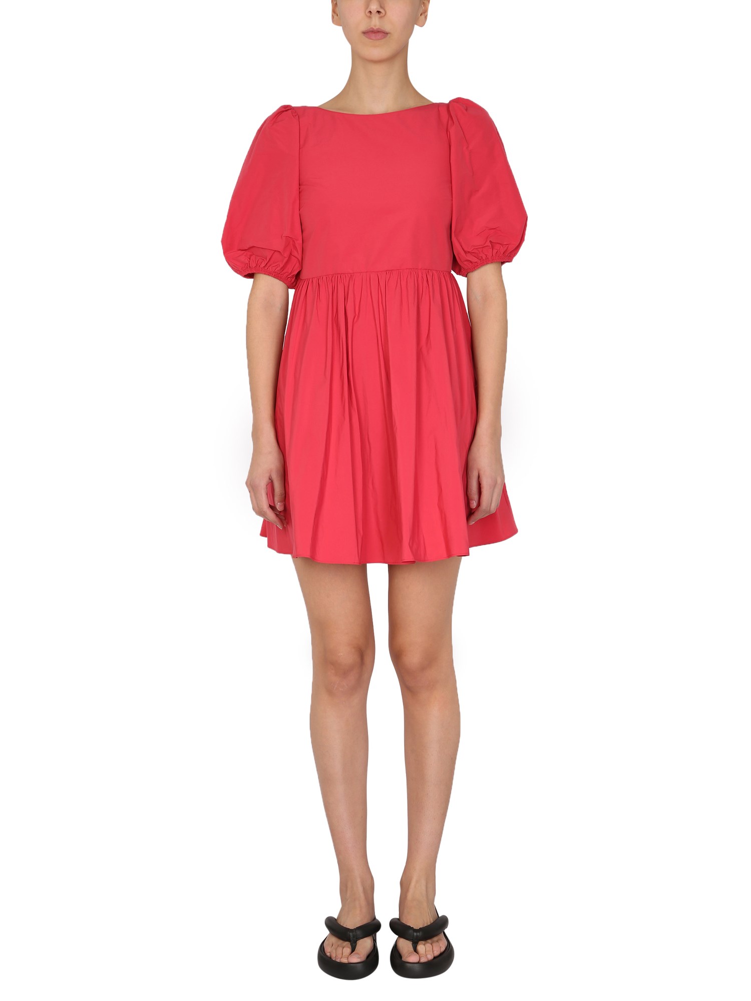 RED VALENTINO    COTTON TAFFETA DRESS