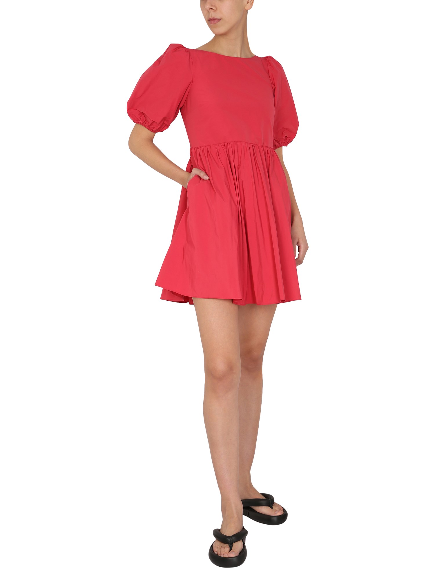 RED VALENTINO    COTTON TAFFETA DRESS