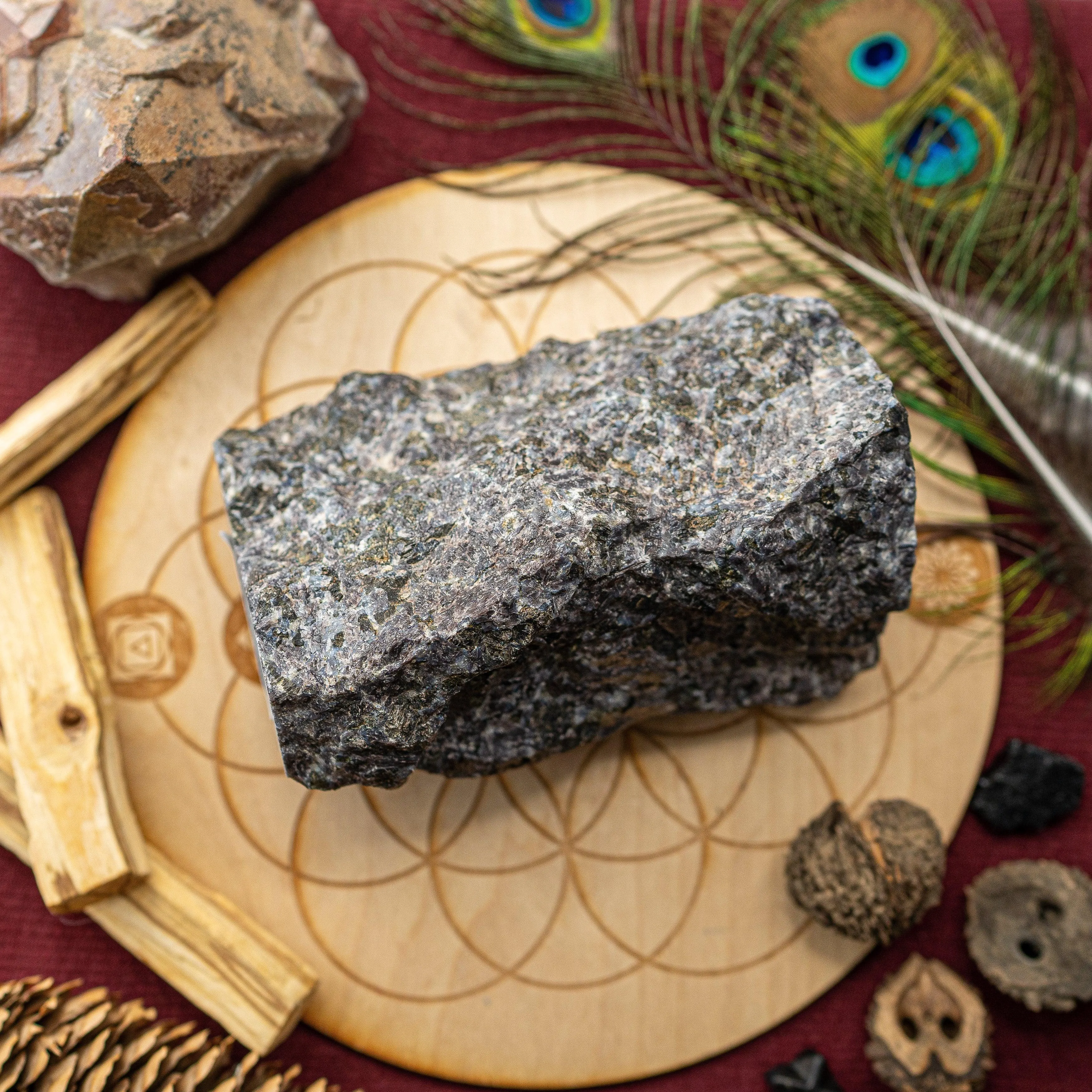 RESERVED | Beautiful Raw Indigo Gabbro Display Specimen from Madagascar