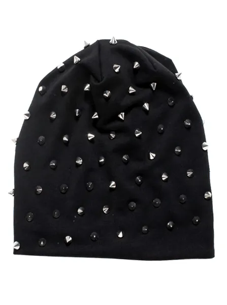 Rocker Studded Knit Beanie