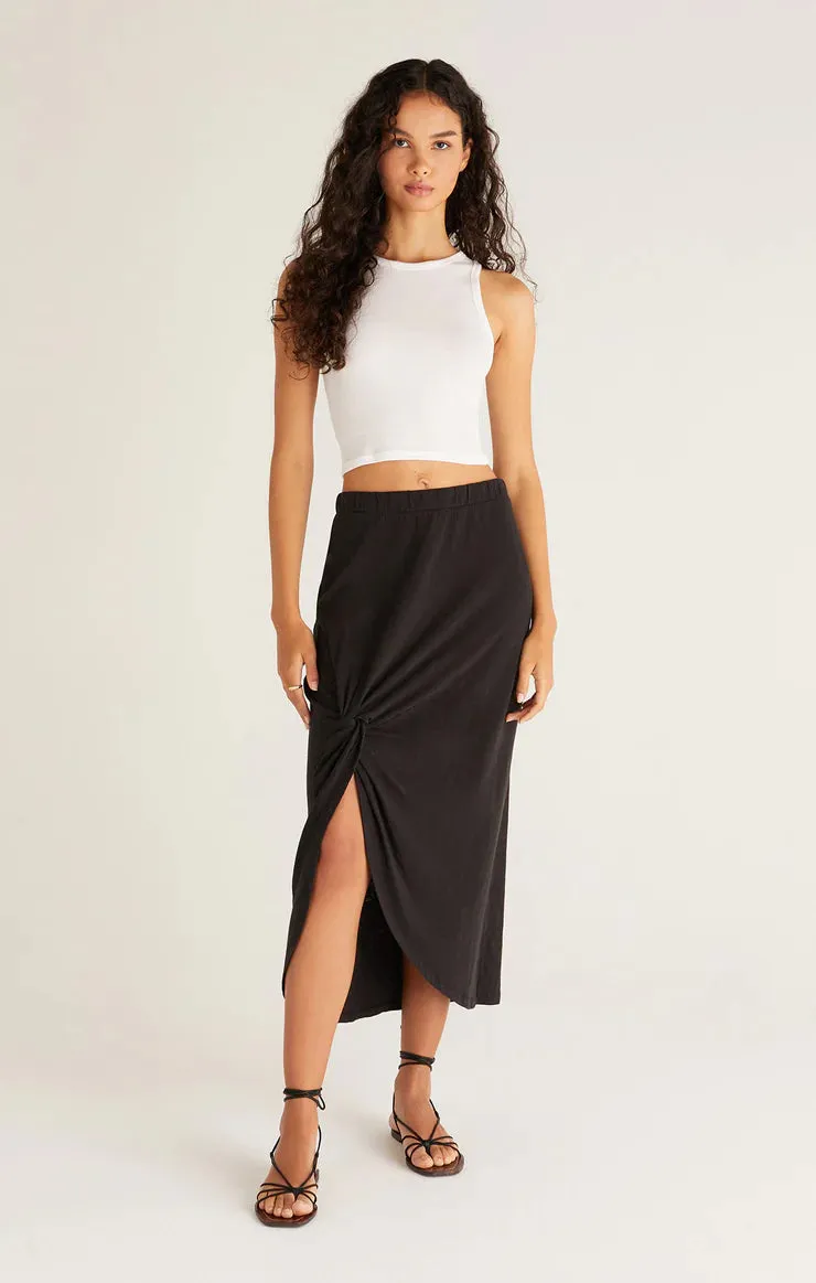 Sabina Cotton Slub Skirt