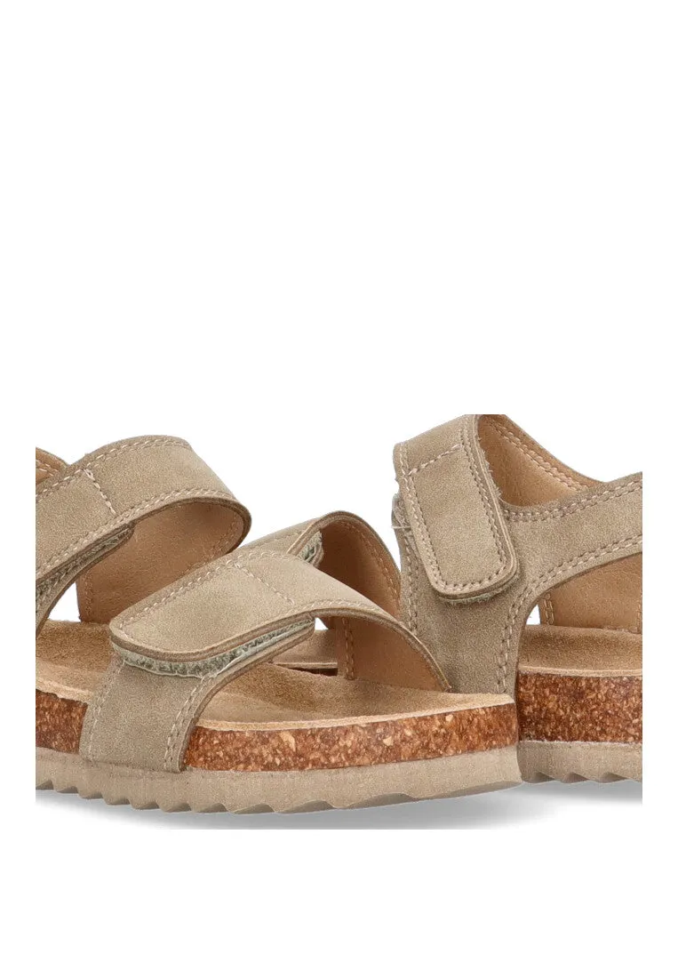 SANDALIA DOBLE VELCRO ETIKA TAMARIZ 17205 NIO, BEIGE