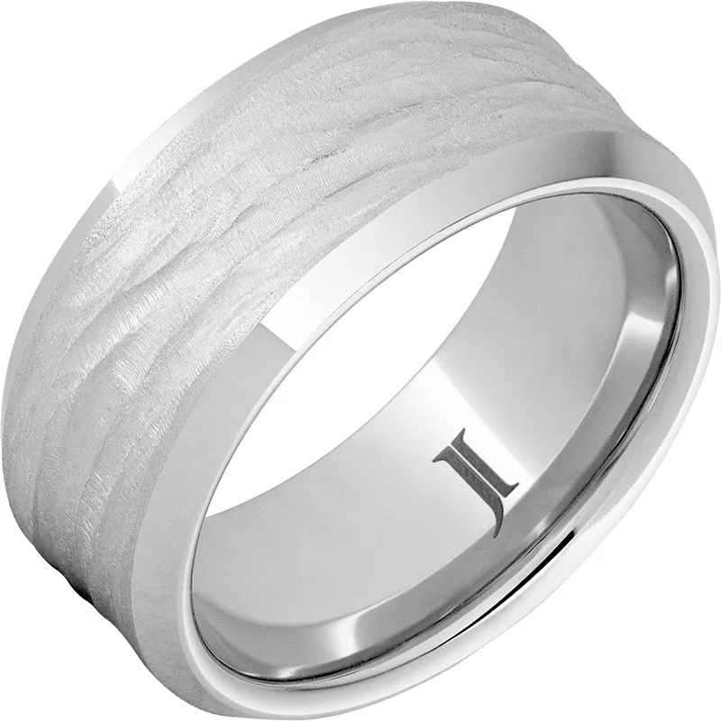 Serinium Men's Ring with Bark Finish