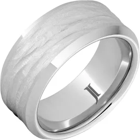 Serinium Men's Ring with Bark Finish