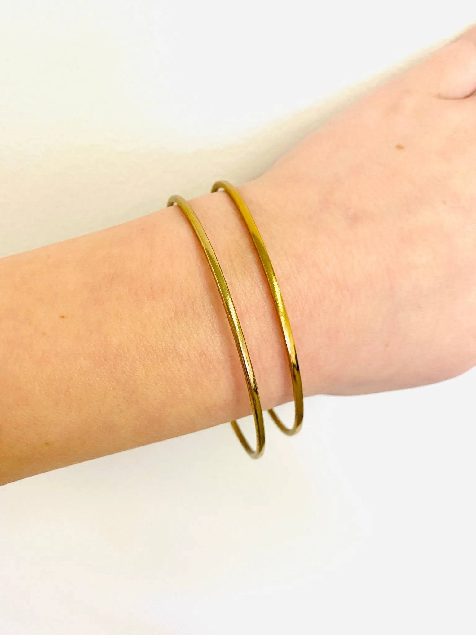 Simple Brass Bangles