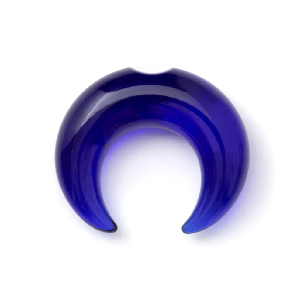 Simple Glass Septum Pincher - Cobalt