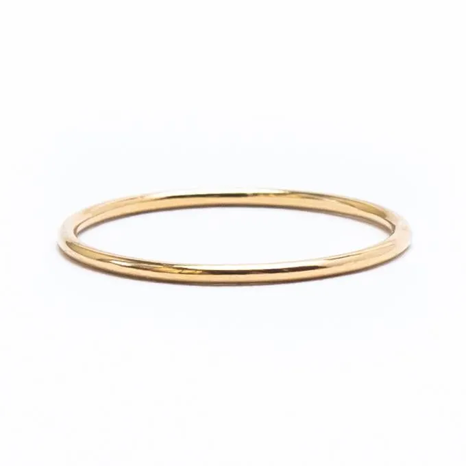 Simple Gold Stacker Ring