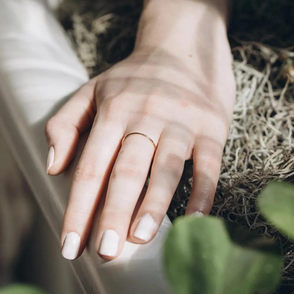 Simple Gold Stacker Ring