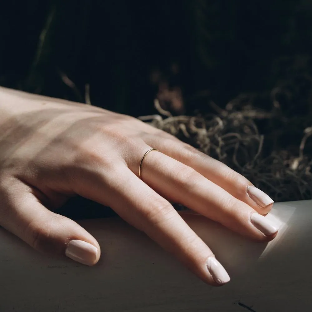 Simple Gold Stacker Ring