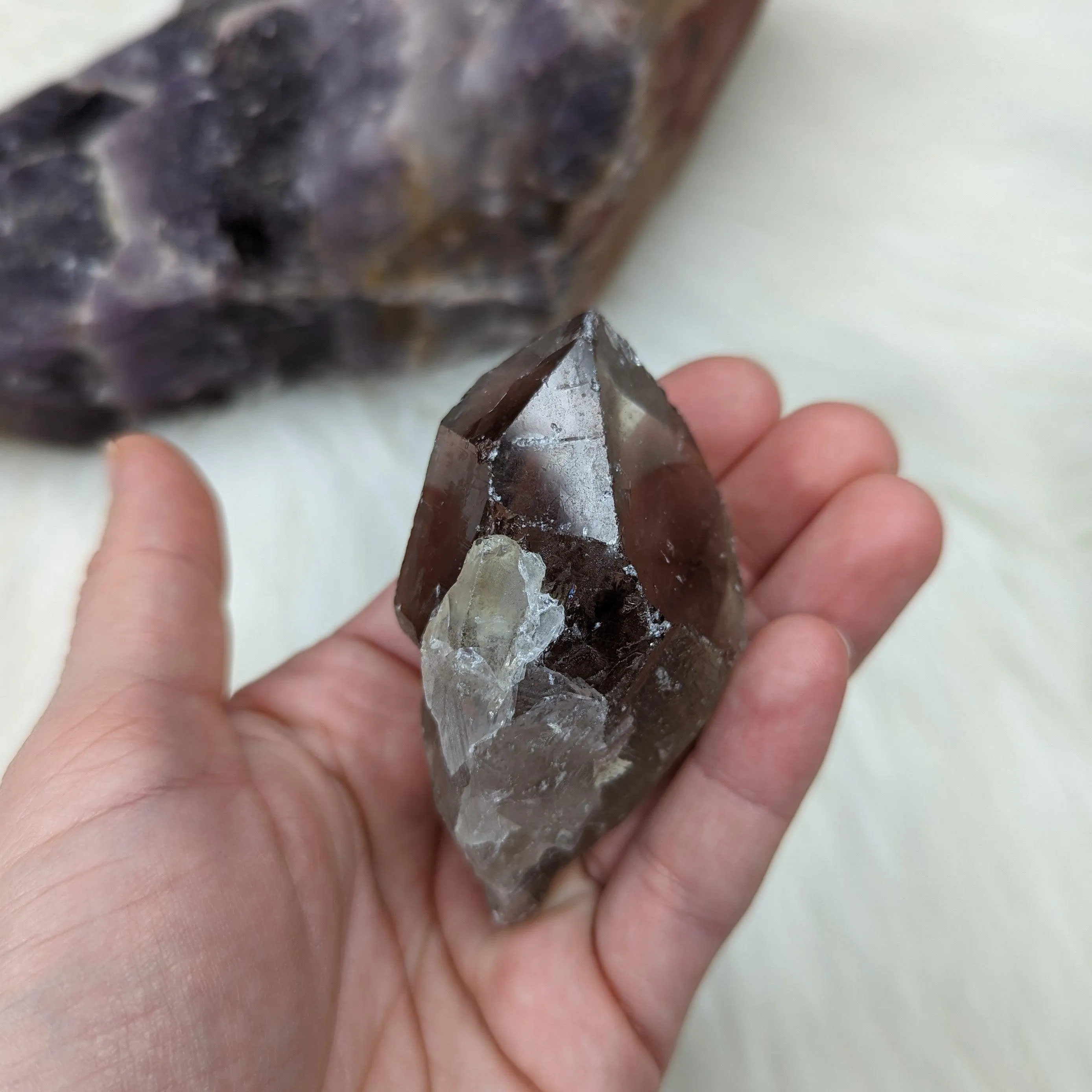 Smoky Quartz Rough Point from Zambia ~ Protective and Grounding ~